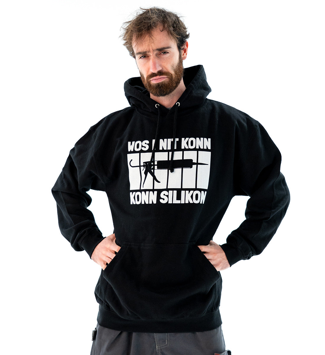 Wos i nit konn, konn Silikon | Unisex Kapuzenpullover Hoodie