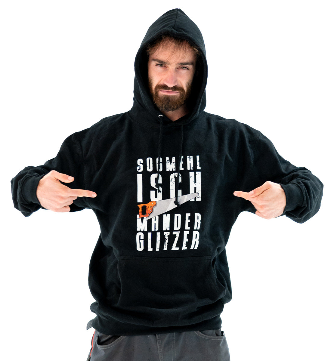 Sogmehl isch Manderglitzer | Unisex Organic Hoodie