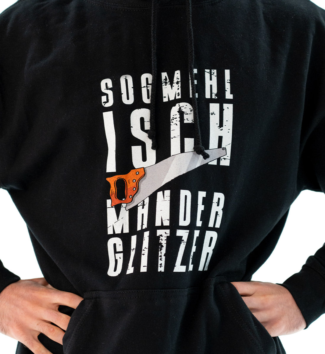 Sogmehl isch Manderglitzer | Unisex Organic Hoodie