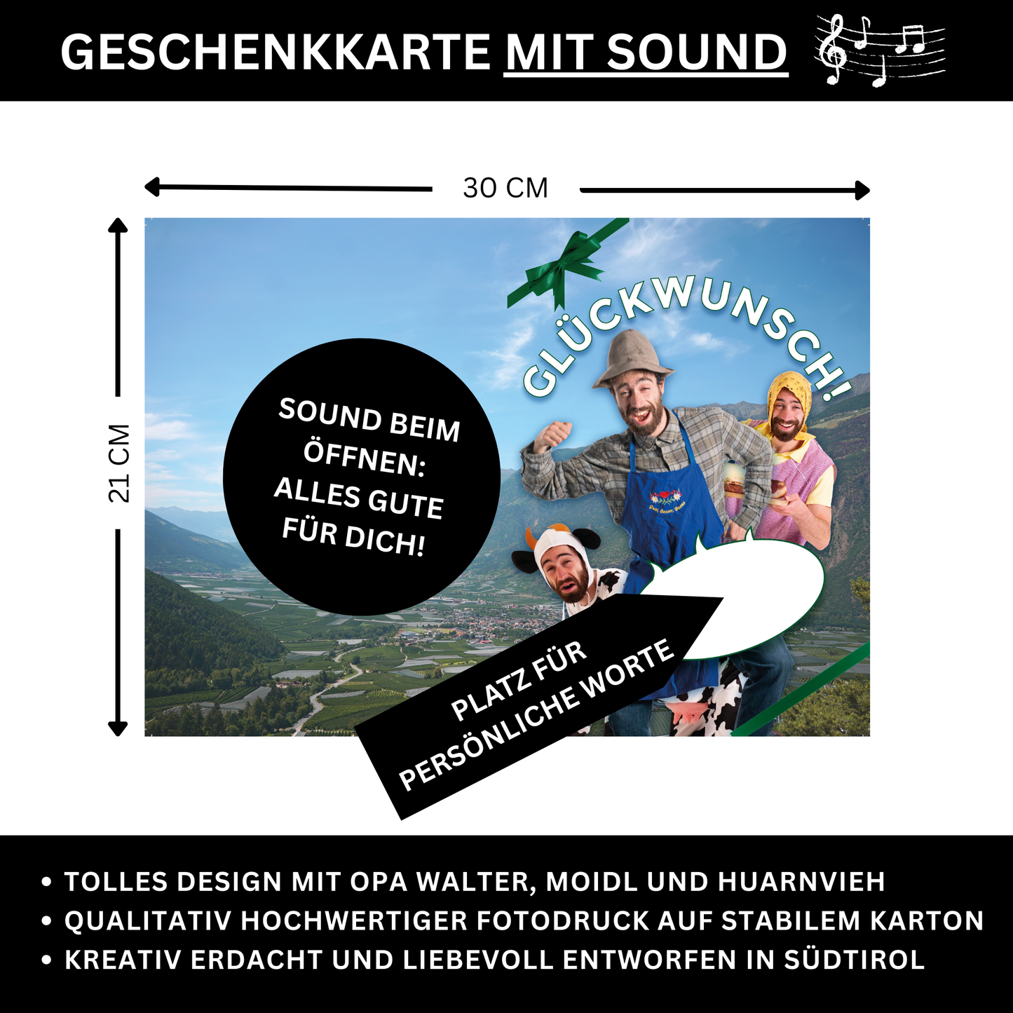Grußkarte mit Sound