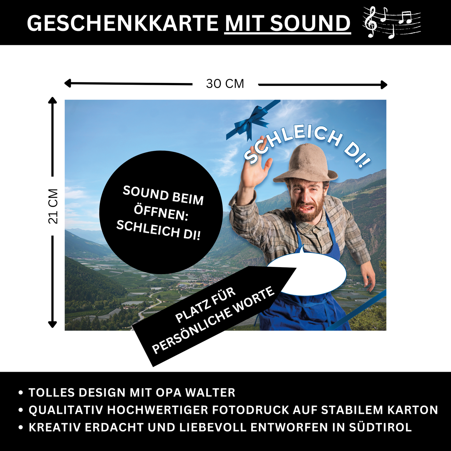 Grußkarte mit Sound